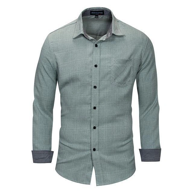 West Louis Classic: Pure Cotton Plaid Perfection A Timeless Shirt for Any Occasion.