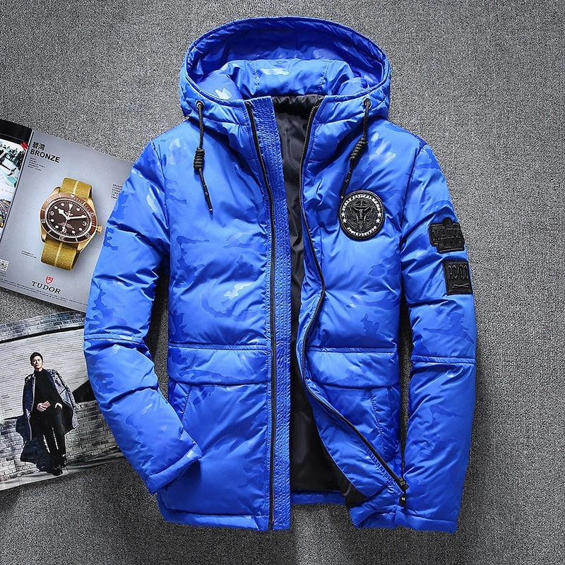 West Louis™ -20° White Duck Down Parka: Luxurious Winter Warmth, Effortless Style.